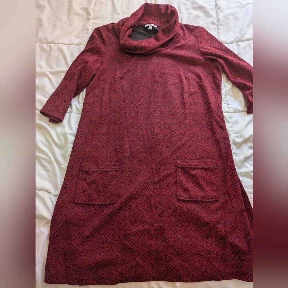 NorthStyle Cowl Neck 3/4 Length Sleeve Dress XL